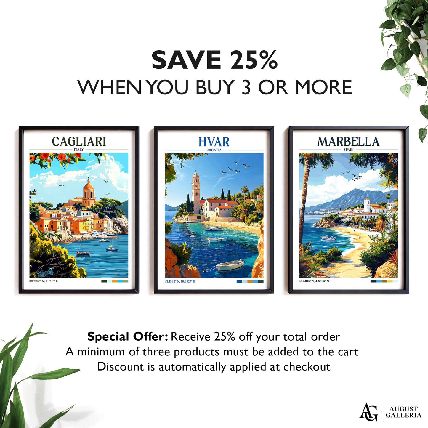 Hvar Croatia Retro Travel Print
