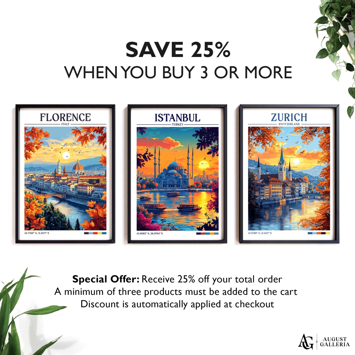 Istanbul Turkey Retro Travel Print