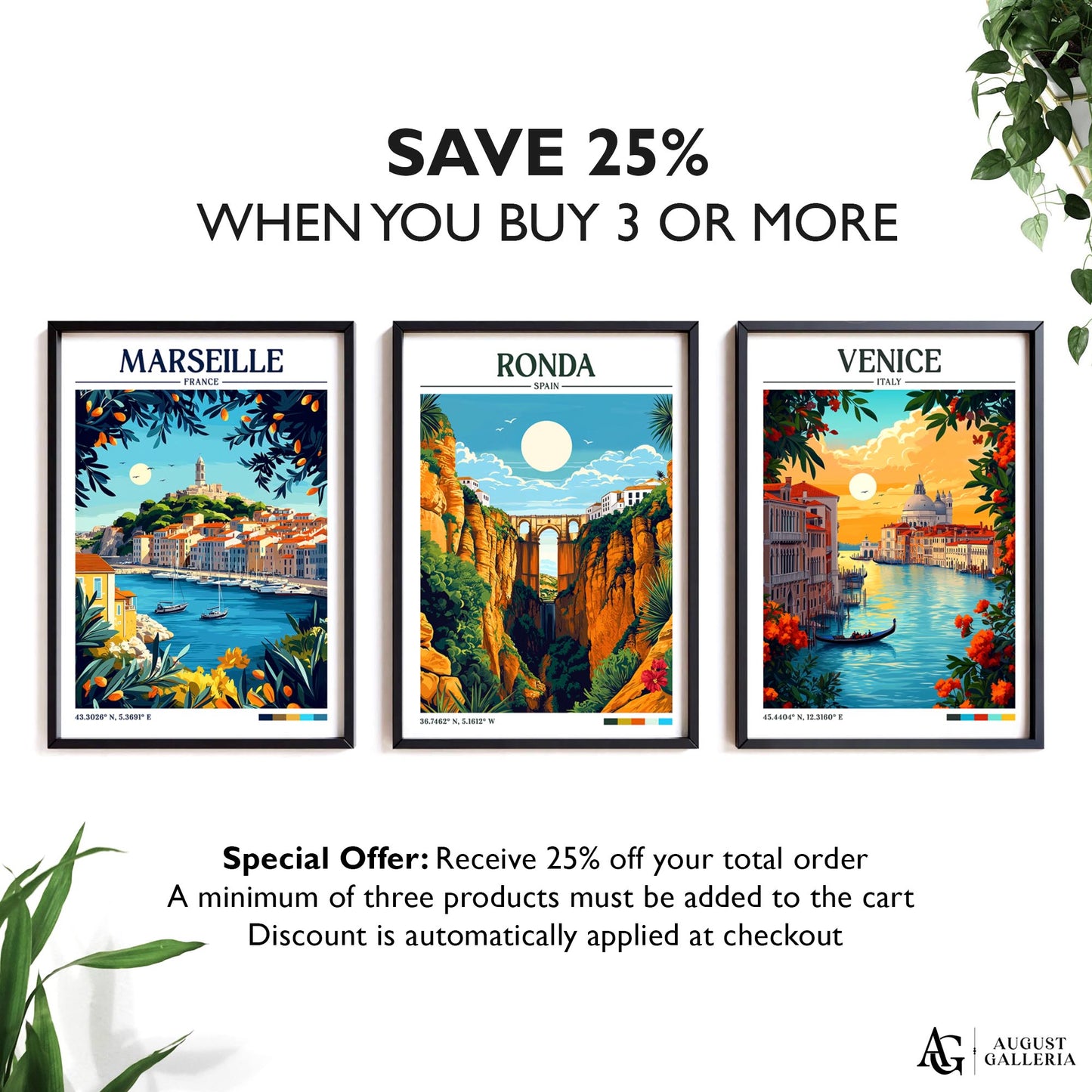 Ronda Spain Retro Travel Print