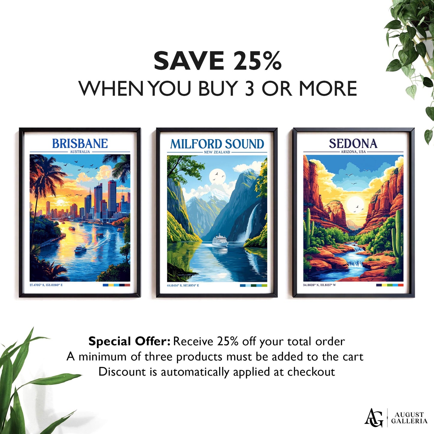 Milford Sound Retro Travel Print