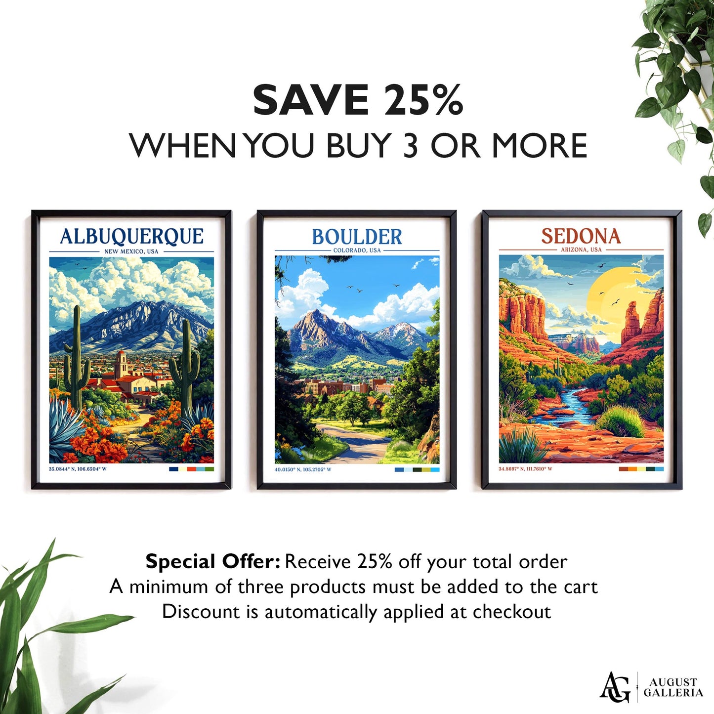 Boulder Colorado Retro Travel Print