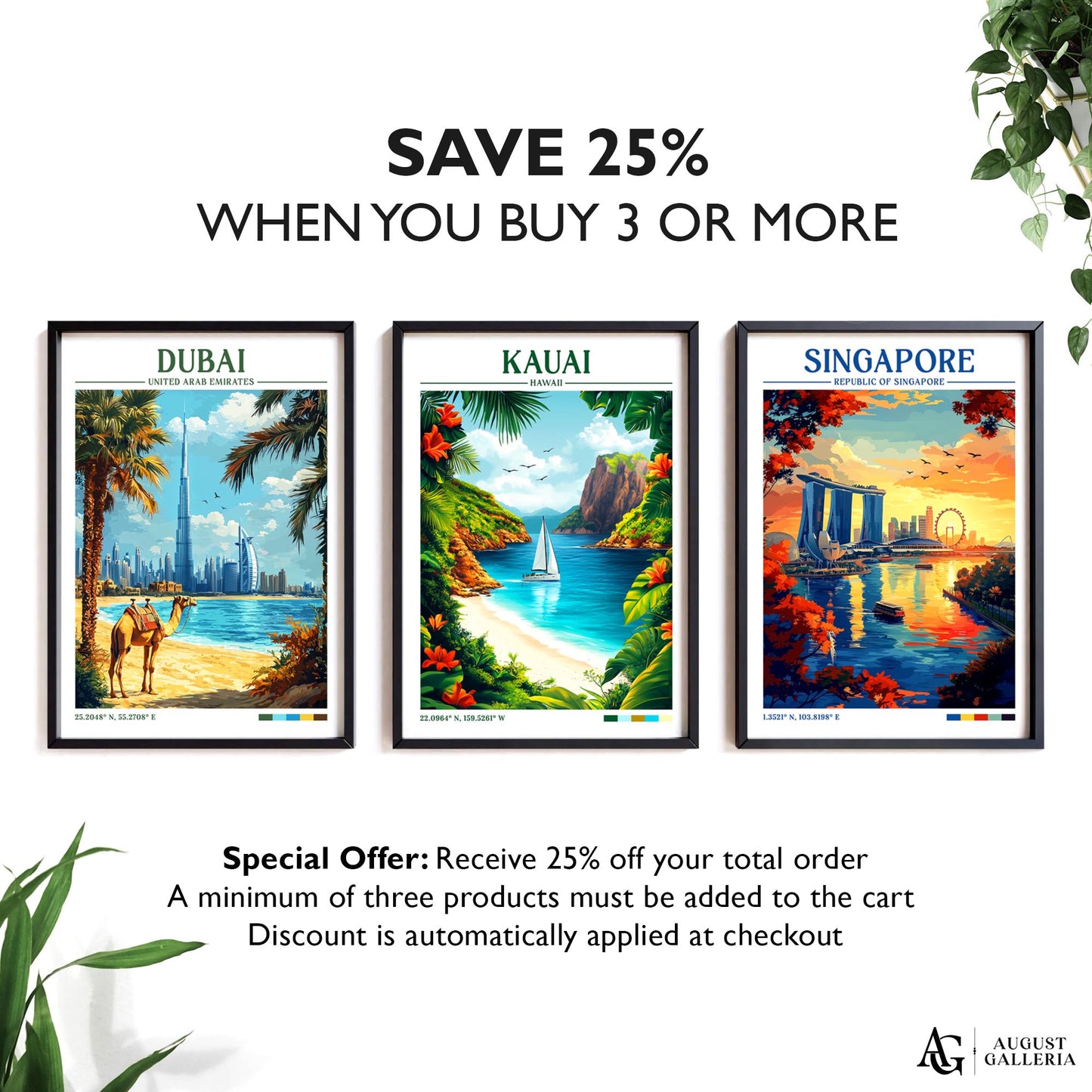 Kauai Hawaii Retro Travel Print