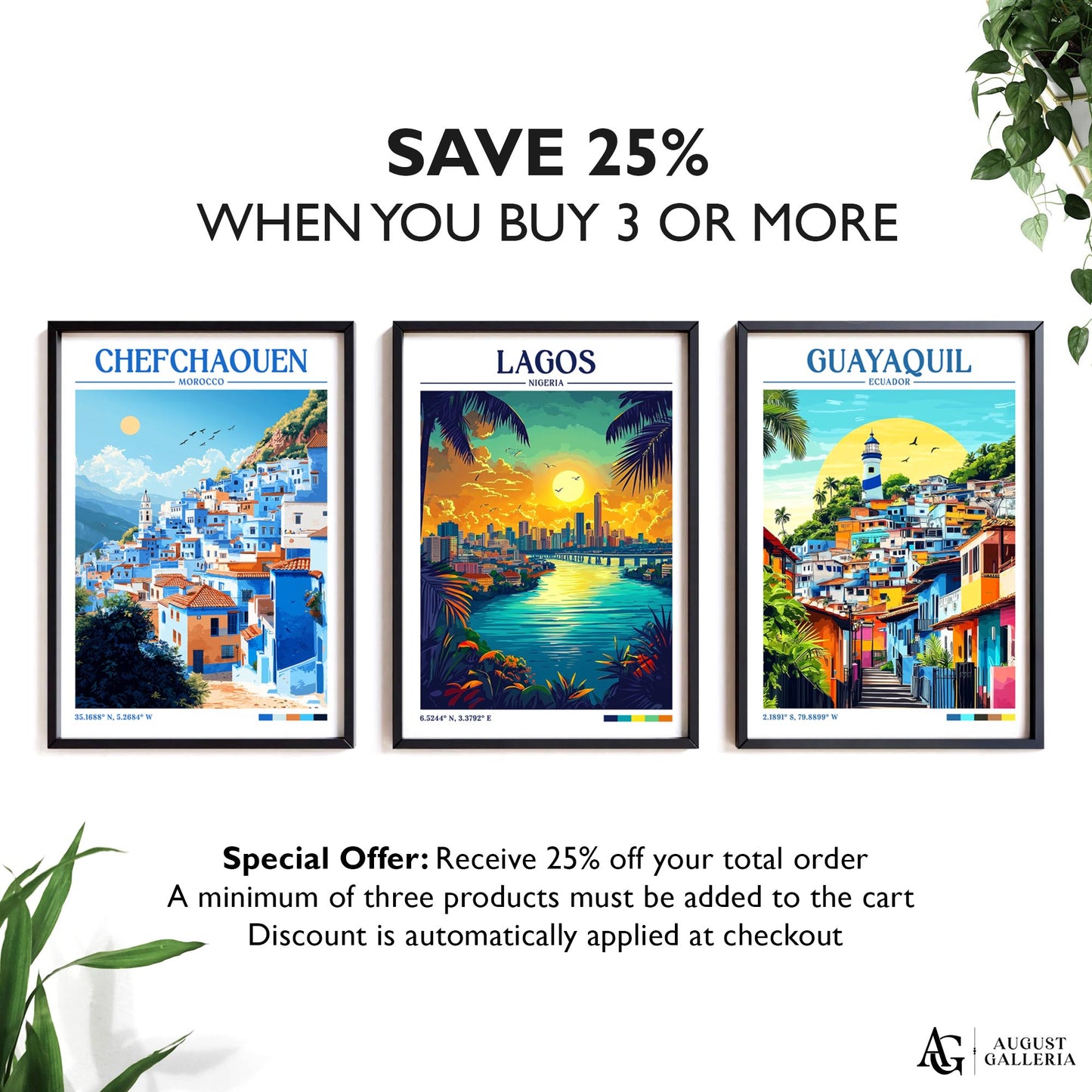 Lagos Nigeria Retro Travel Print