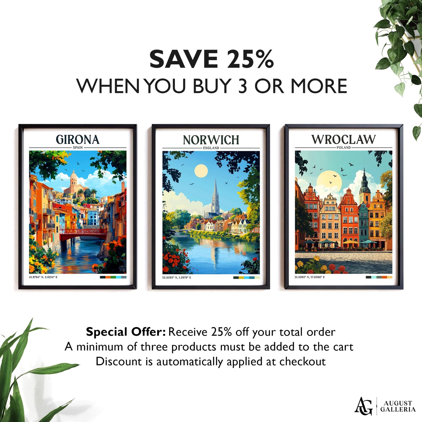 Norwich England Retro Travel Print