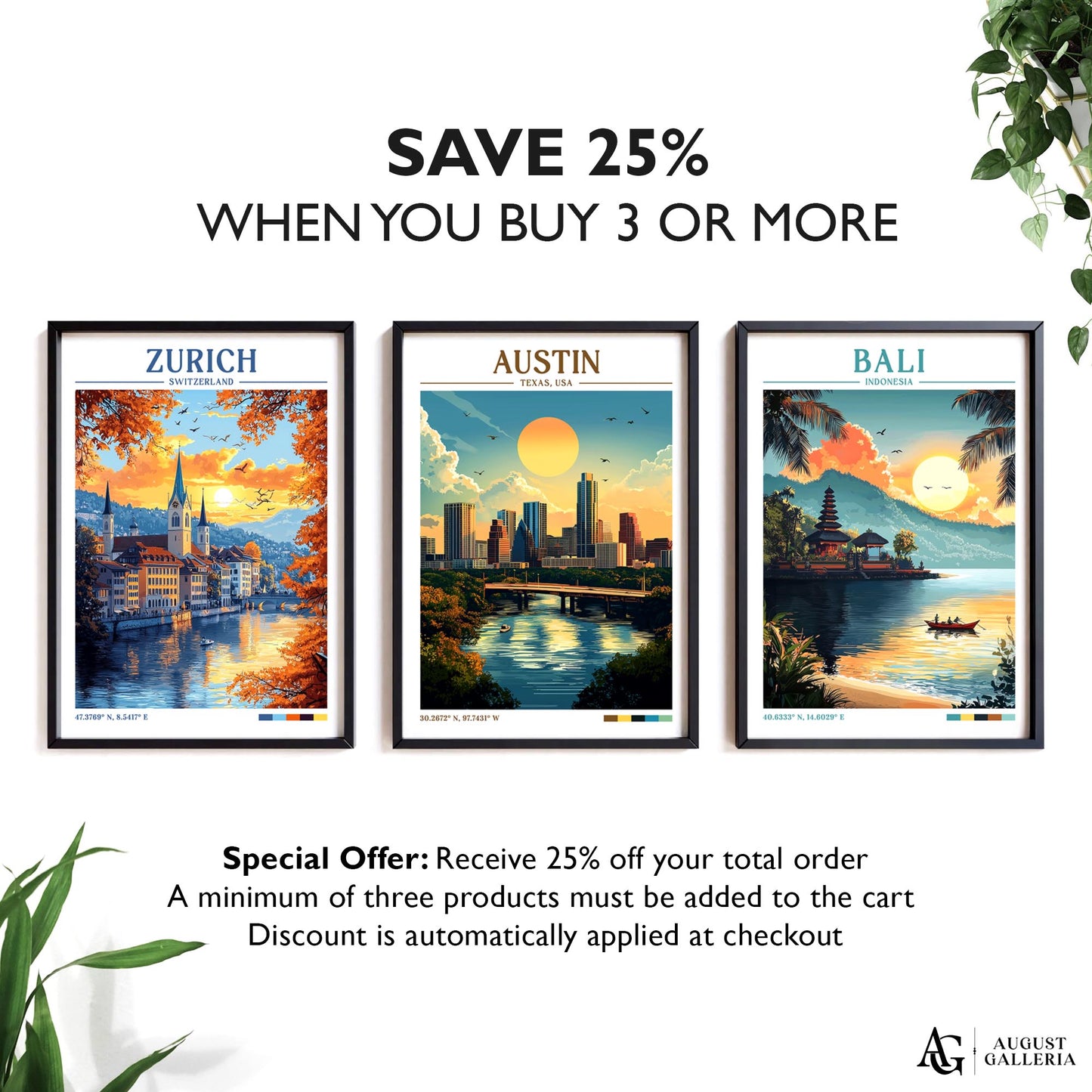 Austin Texas Retro Travel Print