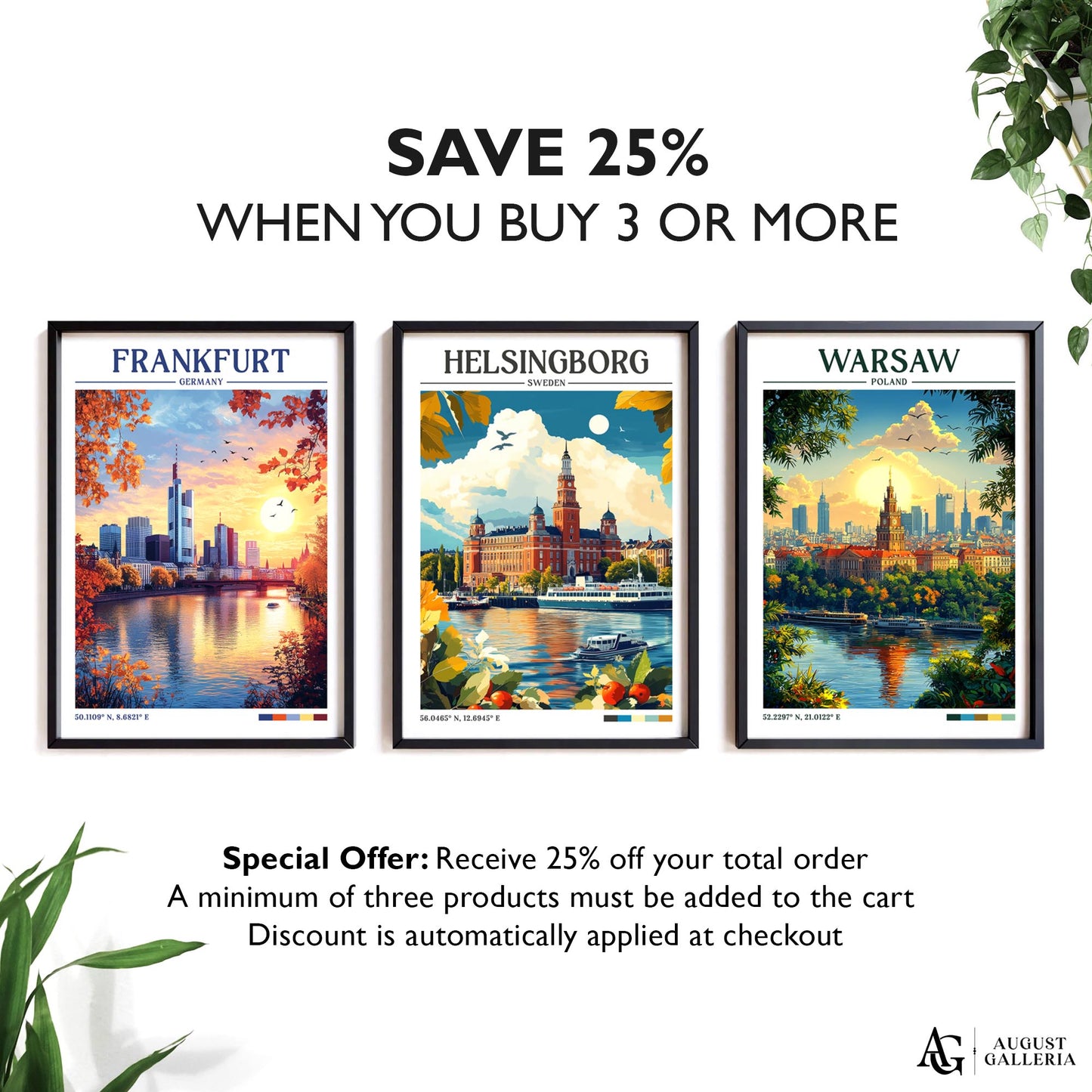 Helsingborg Sweden Retro Travel Print