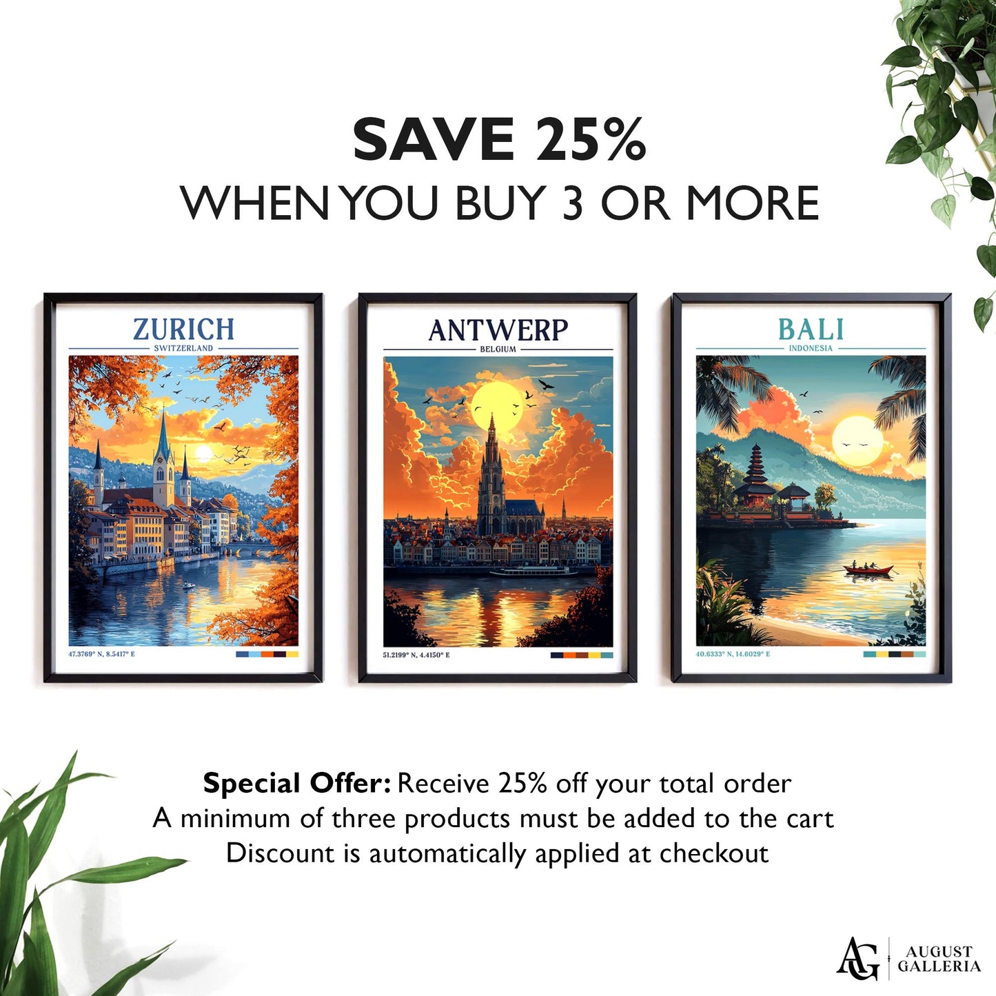 Antwerp Belgium Retro Travel Print