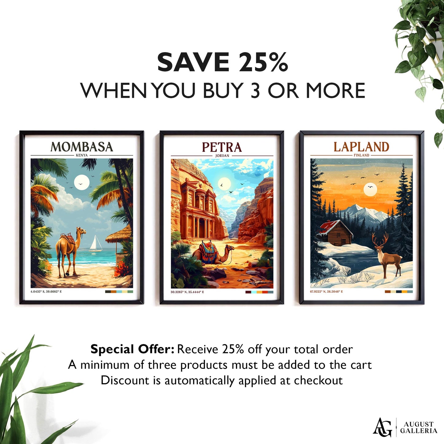 Petra Jordan Retro Travel Print