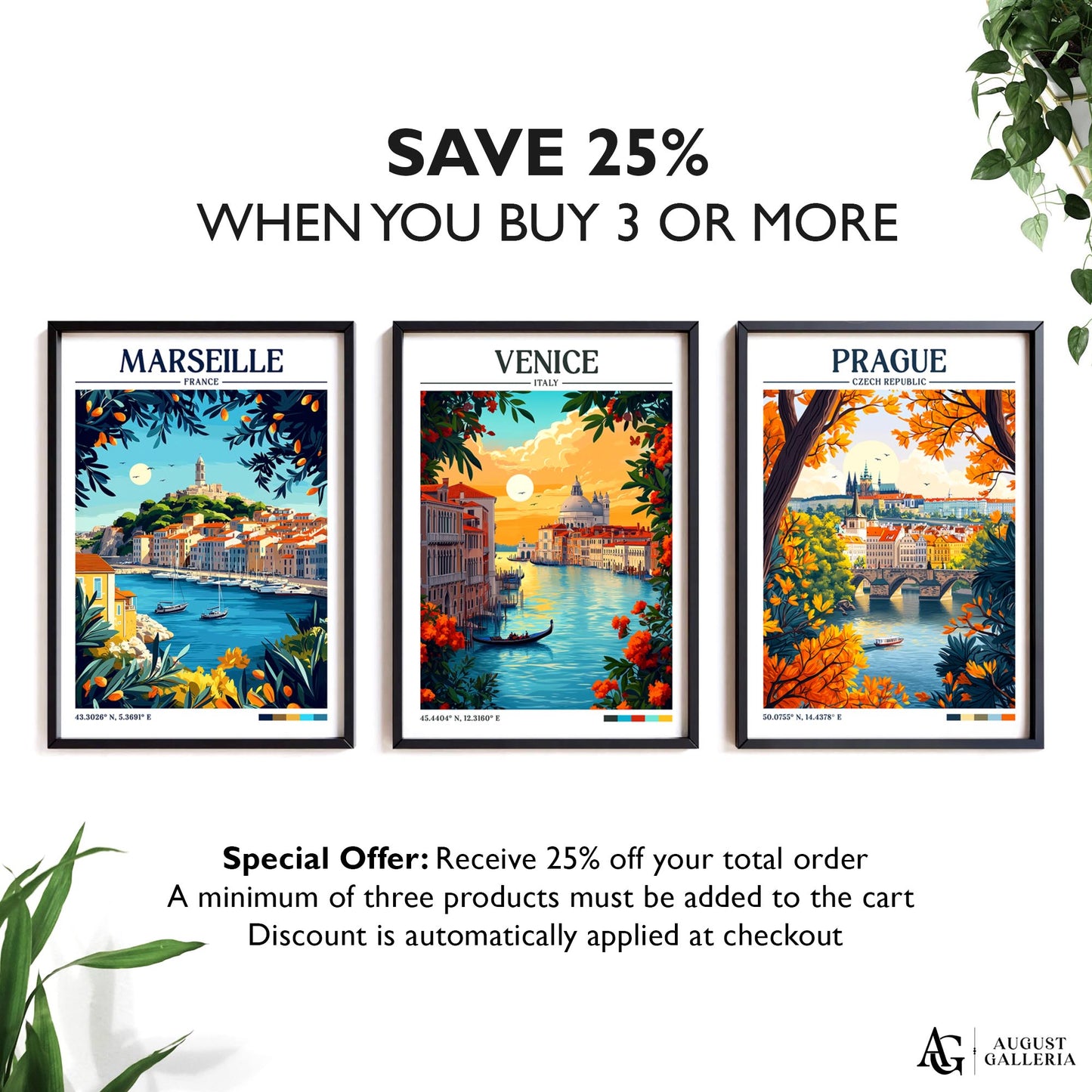 Venice Italy Retro Travel Print