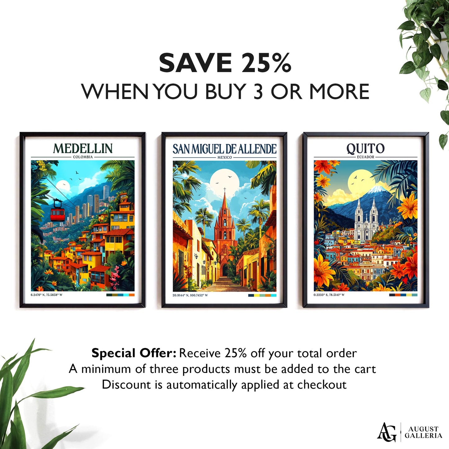 San Miguel de Allende Retro Travel Print