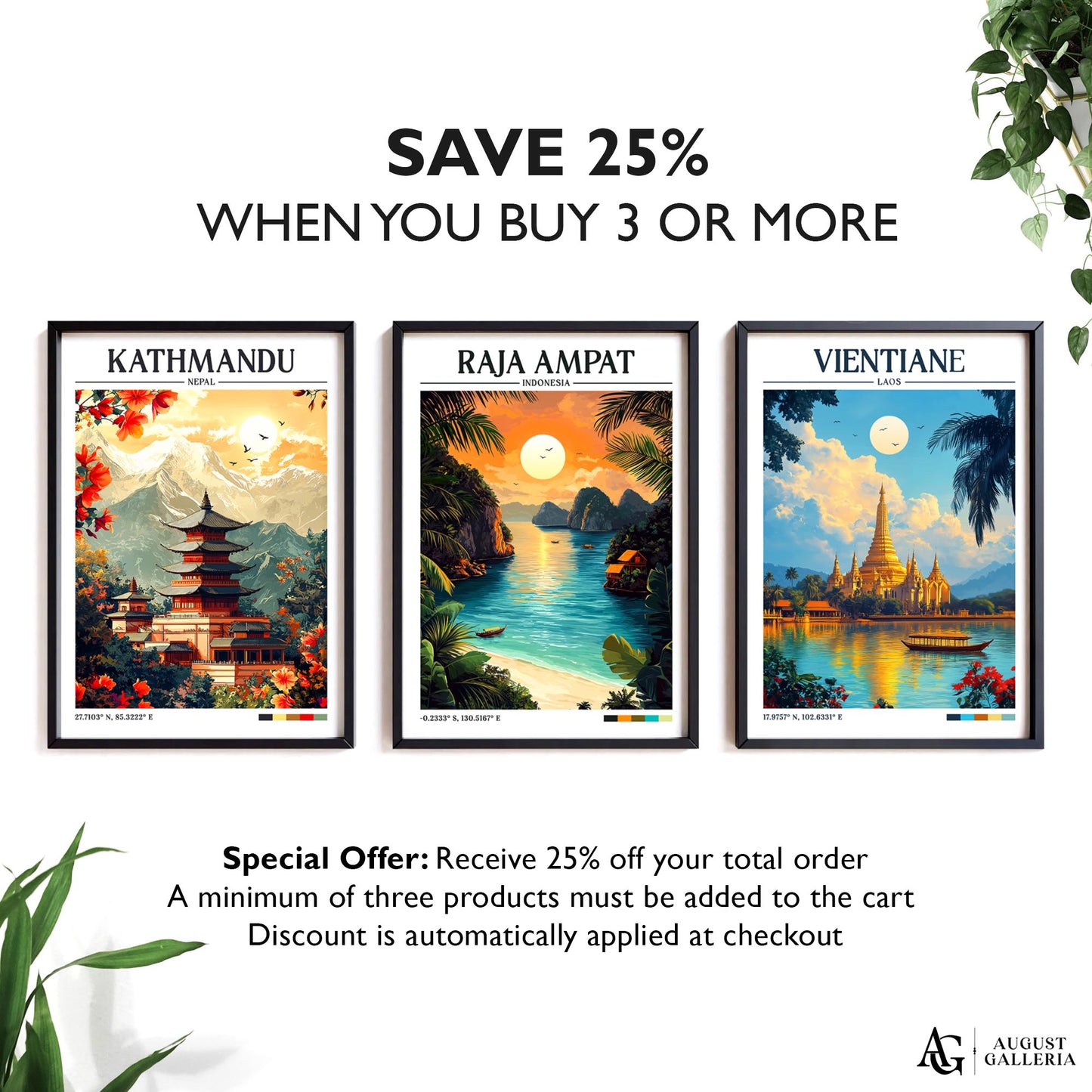 Raja Ampat Retro Travel Print