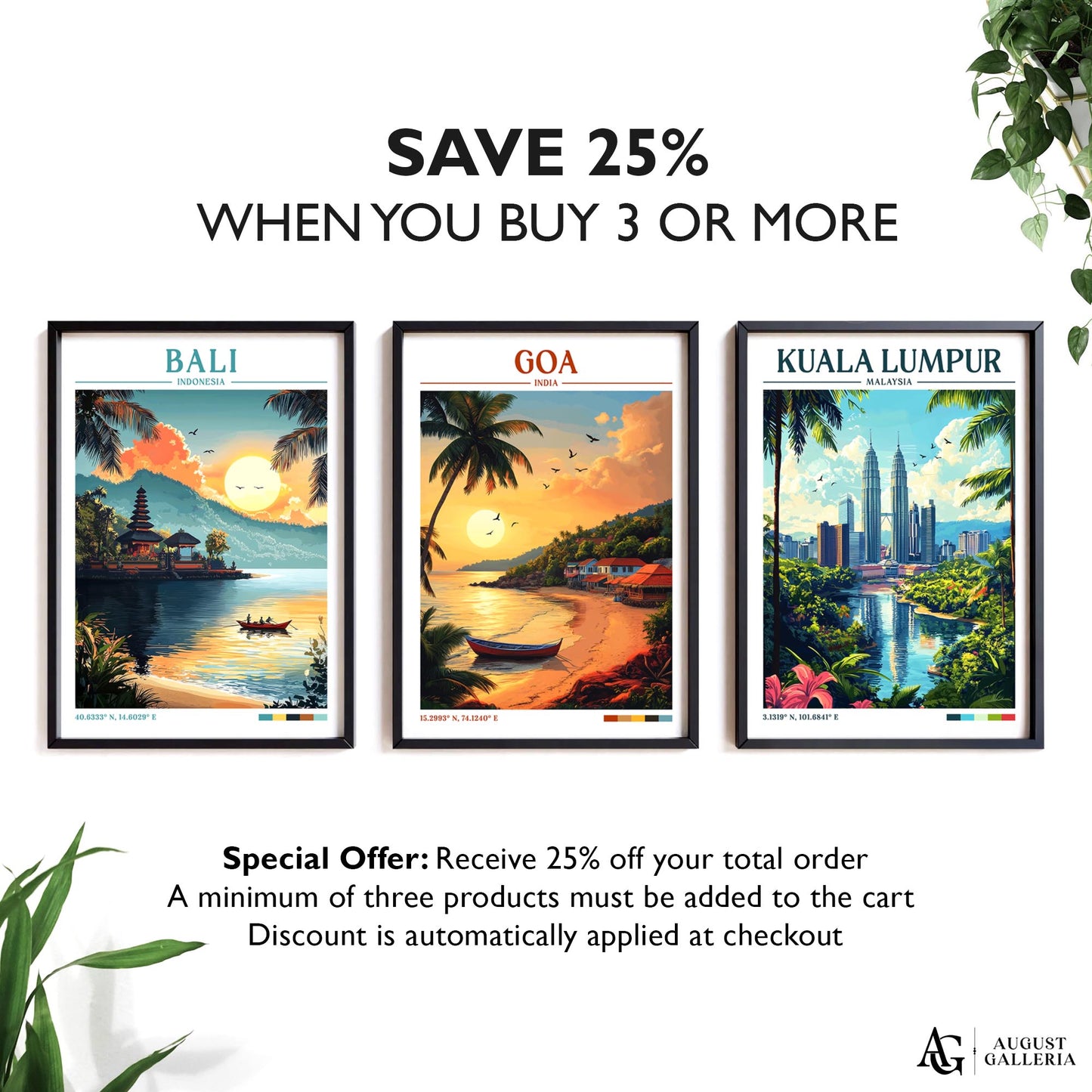 Goa India Retro Travel Print