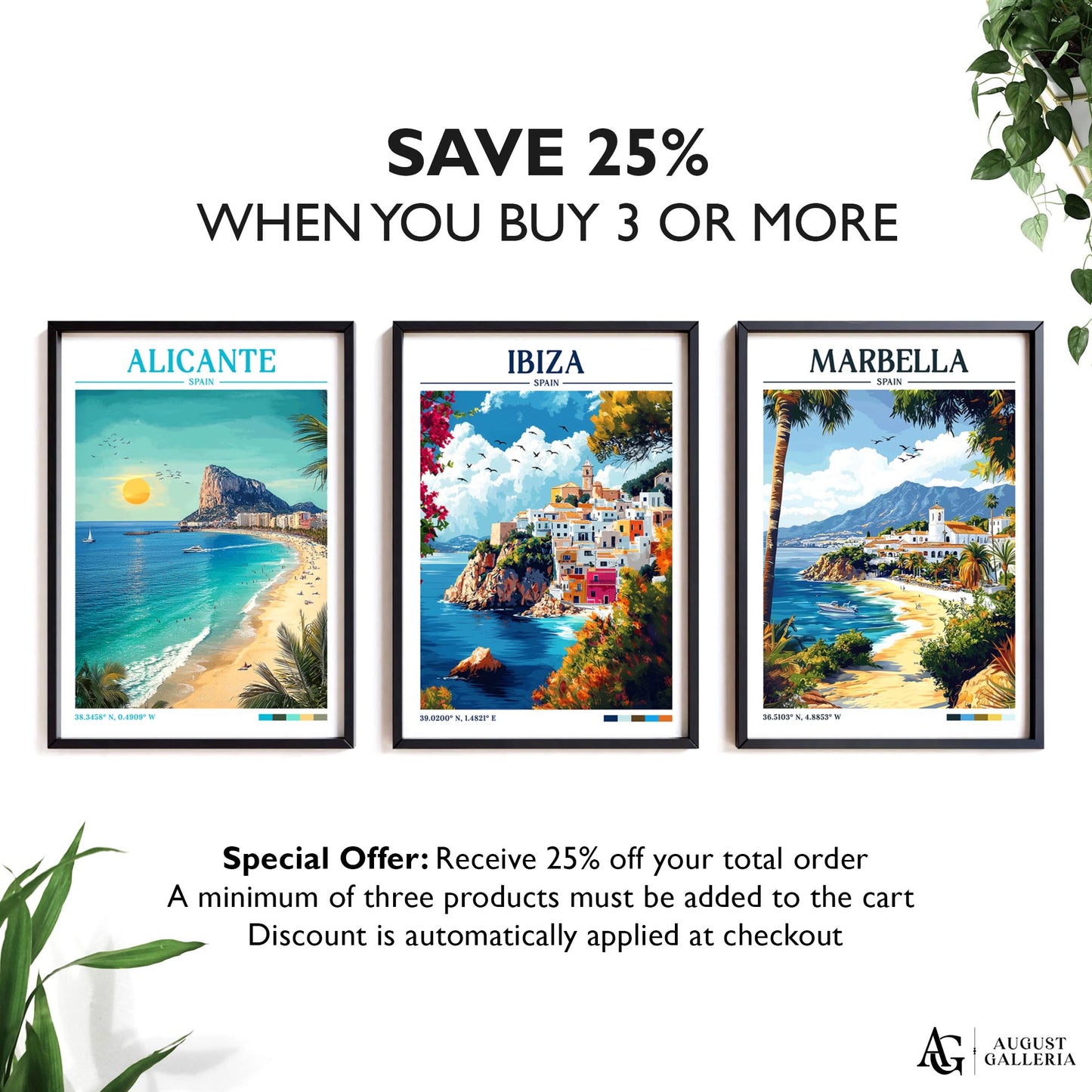 Ibiza Spain Retro Travel Print