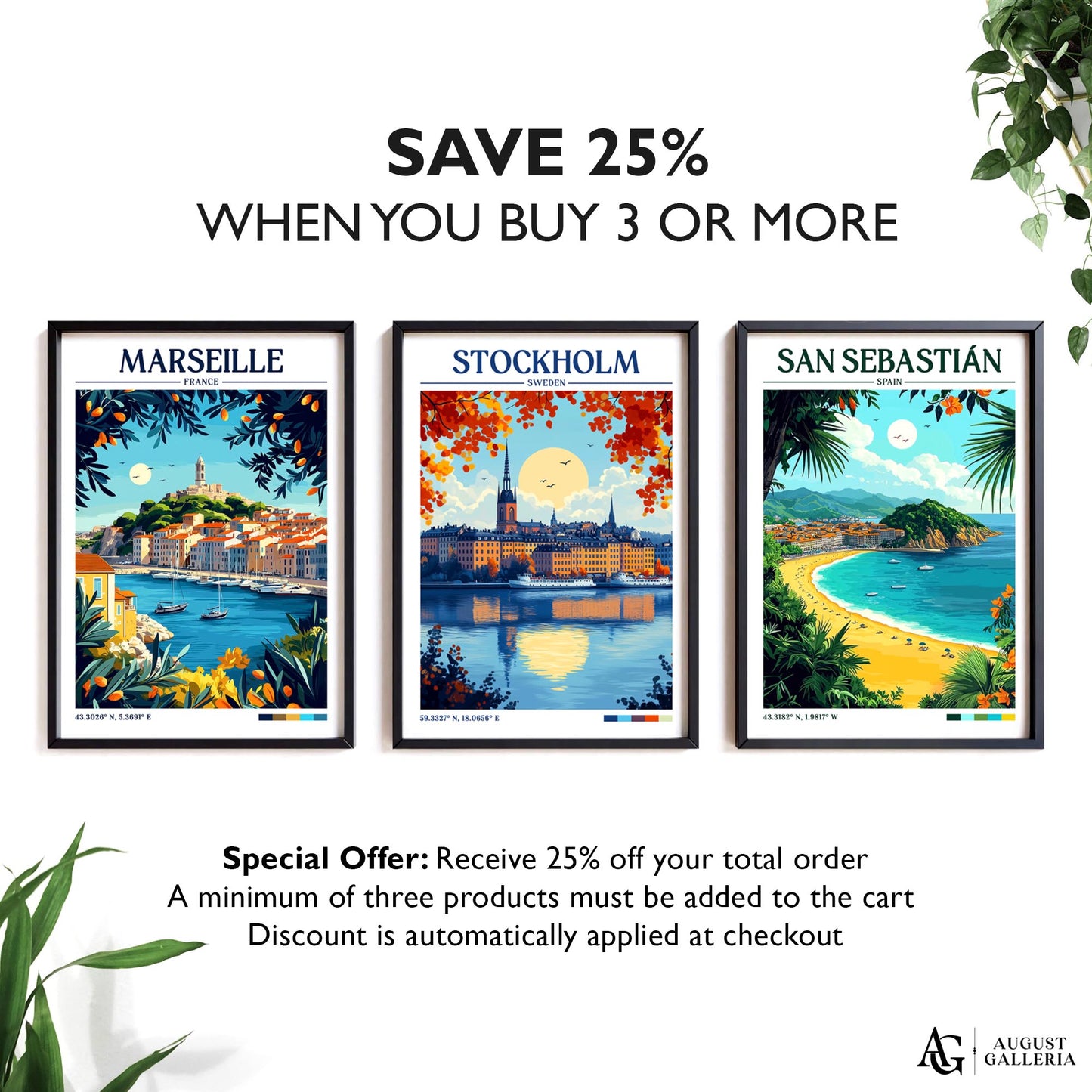 Stockholm Sweden Retro Travel Print