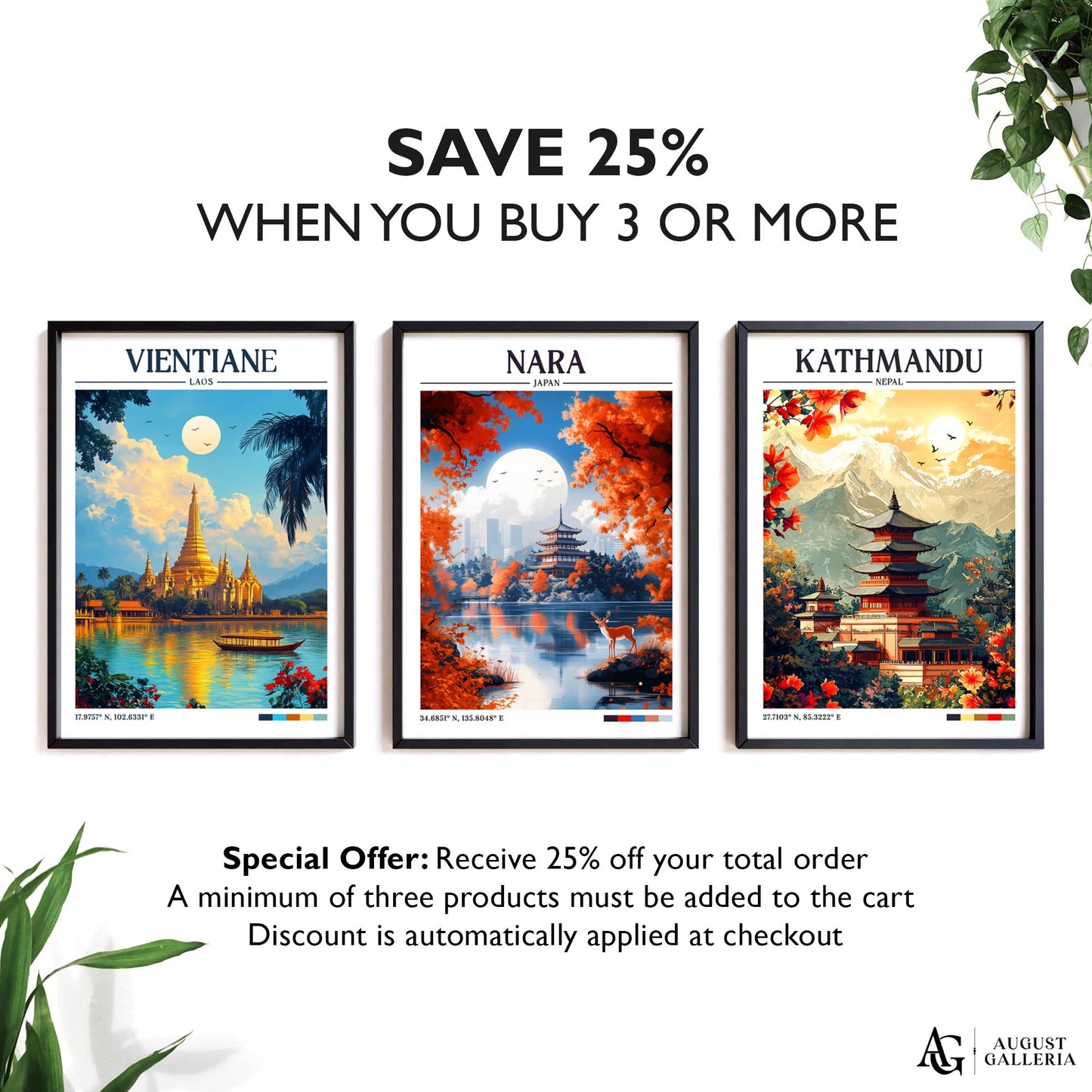 Nara Japan Retro Travel Print
