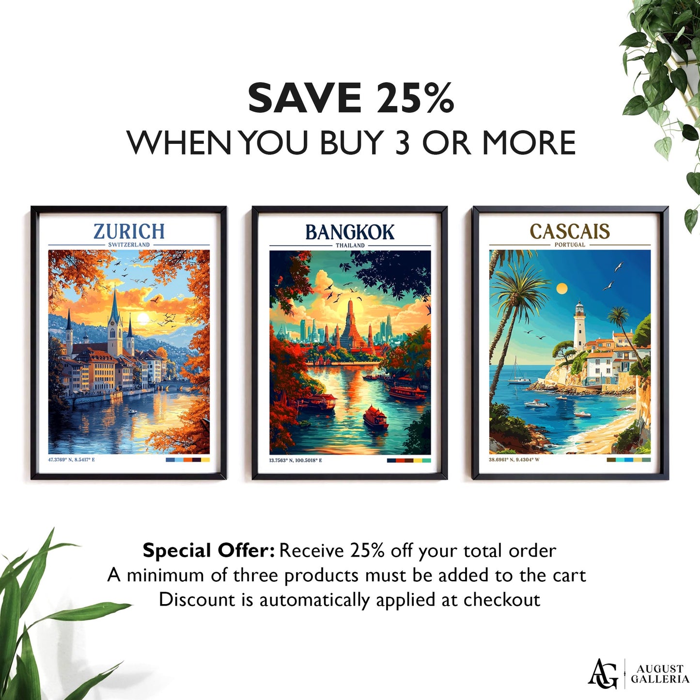Bangkok Thailand Retro Travel Print