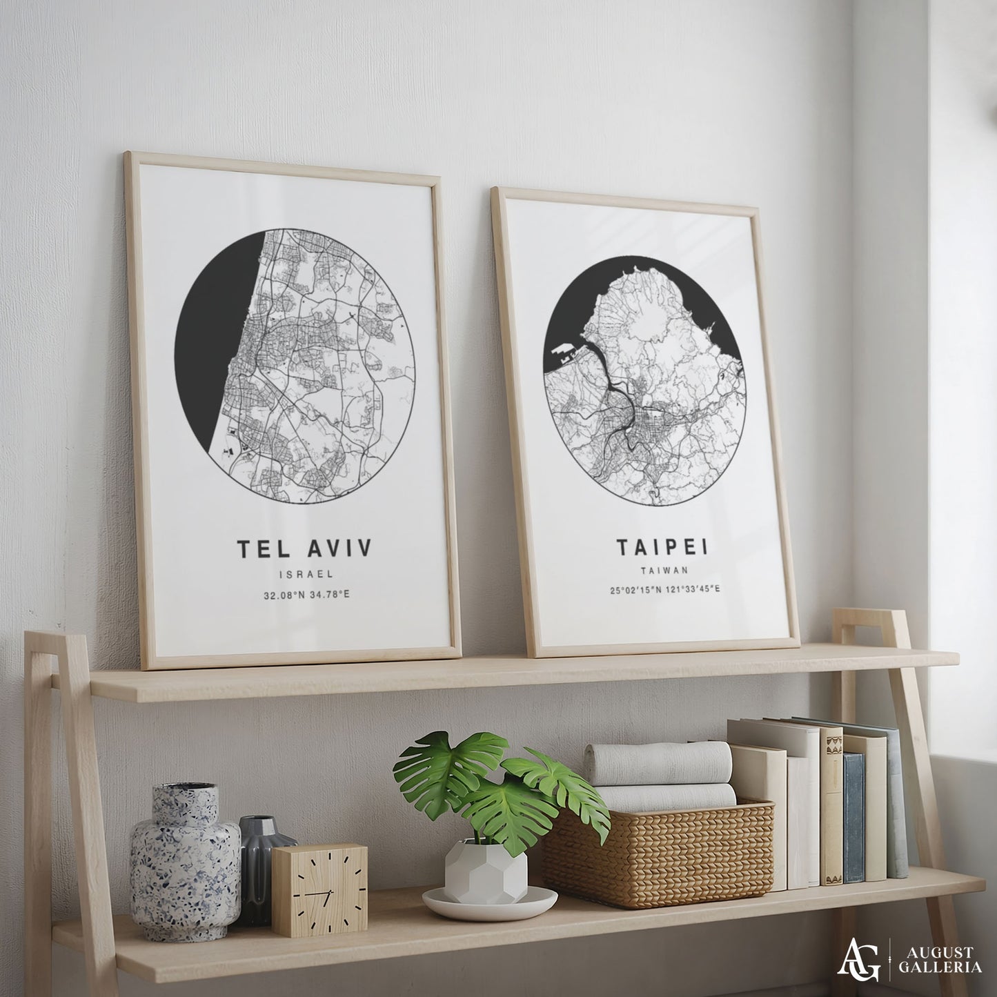 Tel Aviv Minimalist Map