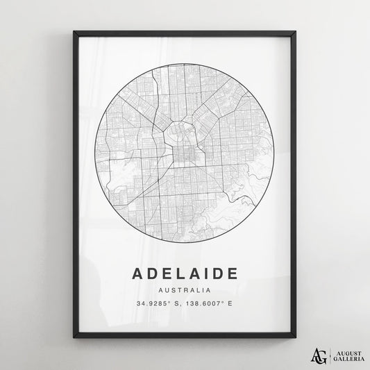 Adelaide Minimalist Map