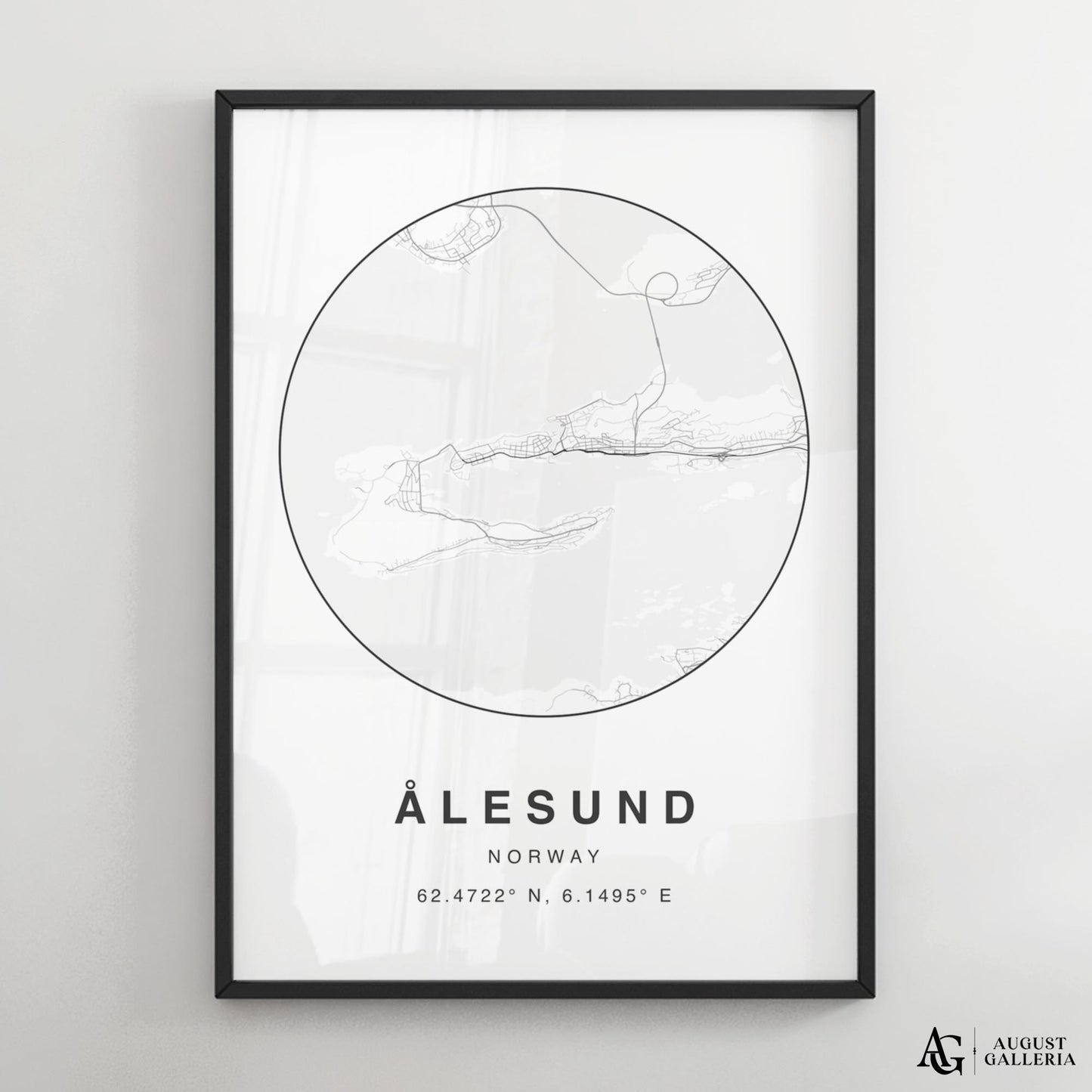 Alesund Minimalist Map
