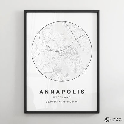 Annapolis Minimalist Map