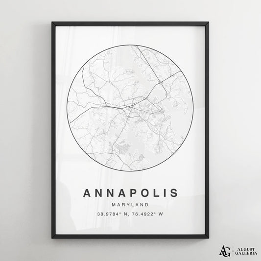 Annapolis Minimalist Map
