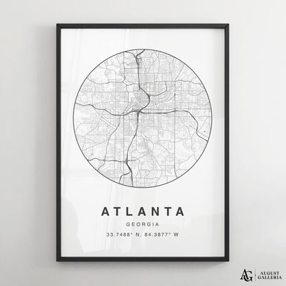 Atlanta Minimalist Map