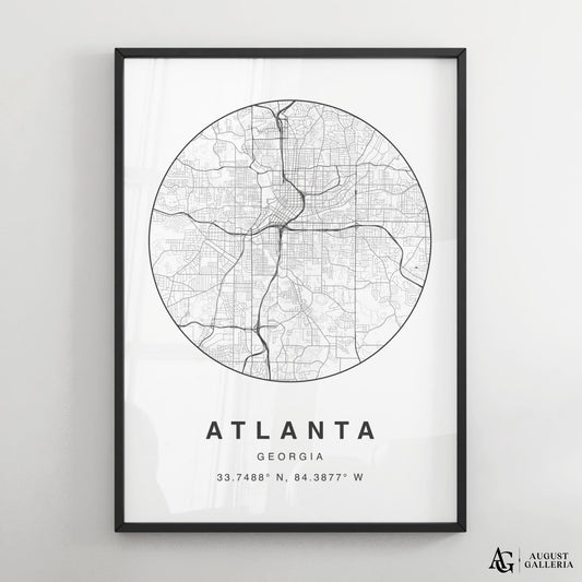 Atlanta Minimalist Map