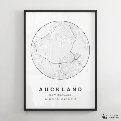 Auckland Minimalist Map