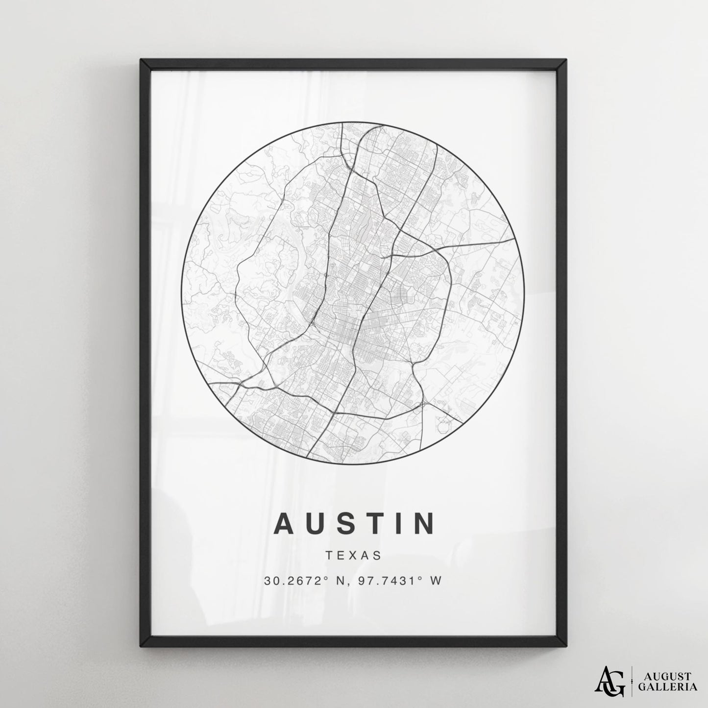 Austin Minimalist Map