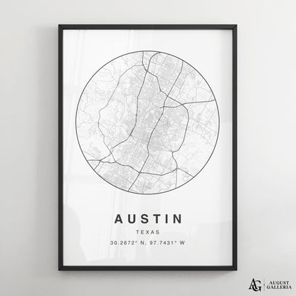 Austin Minimalist Map