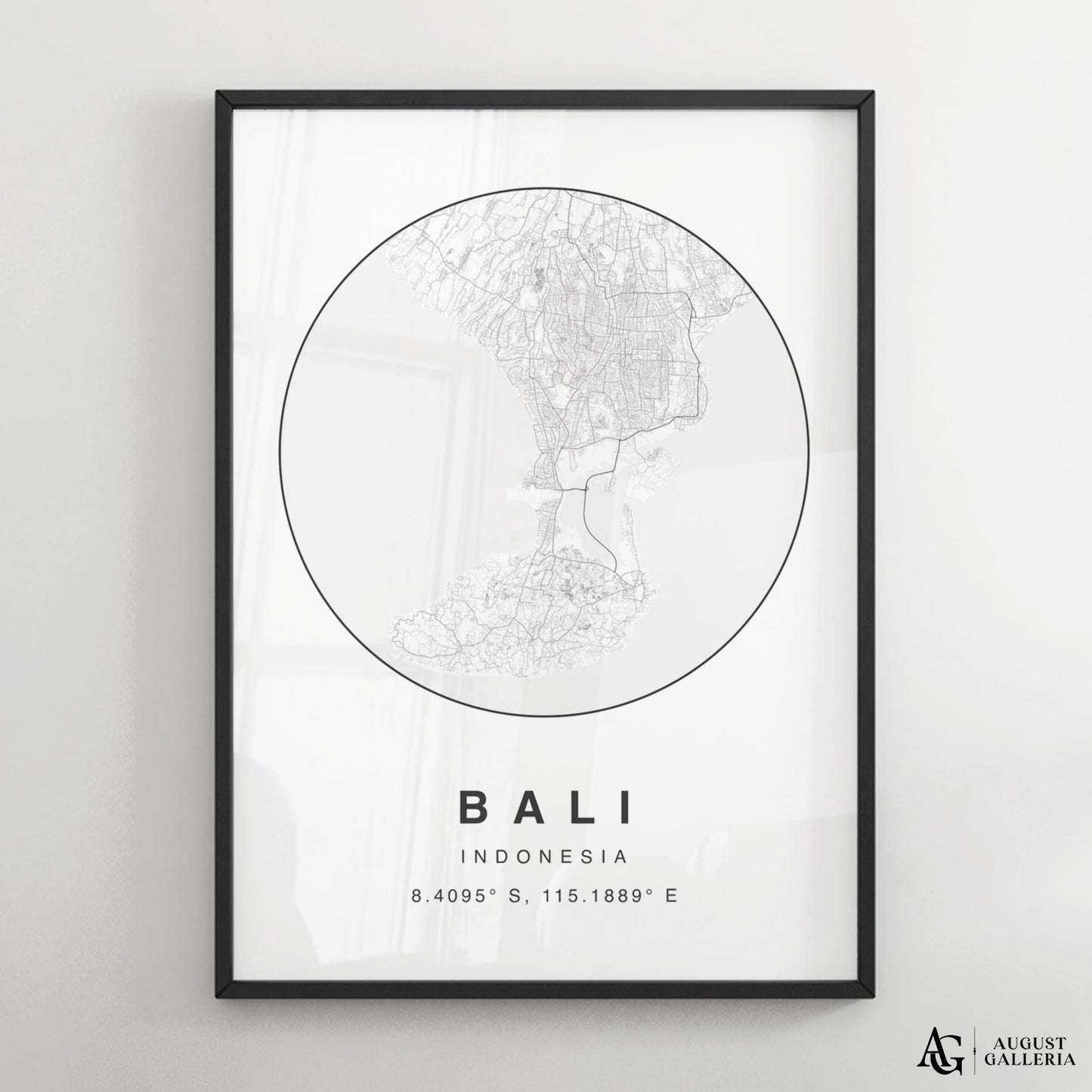 Bali Minimalist Map