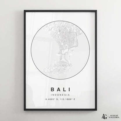 Bali Minimalist Map