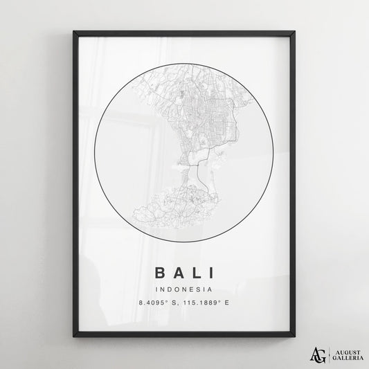 Bali Minimalist Map