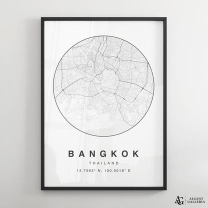 Bangkok Minimalist Map