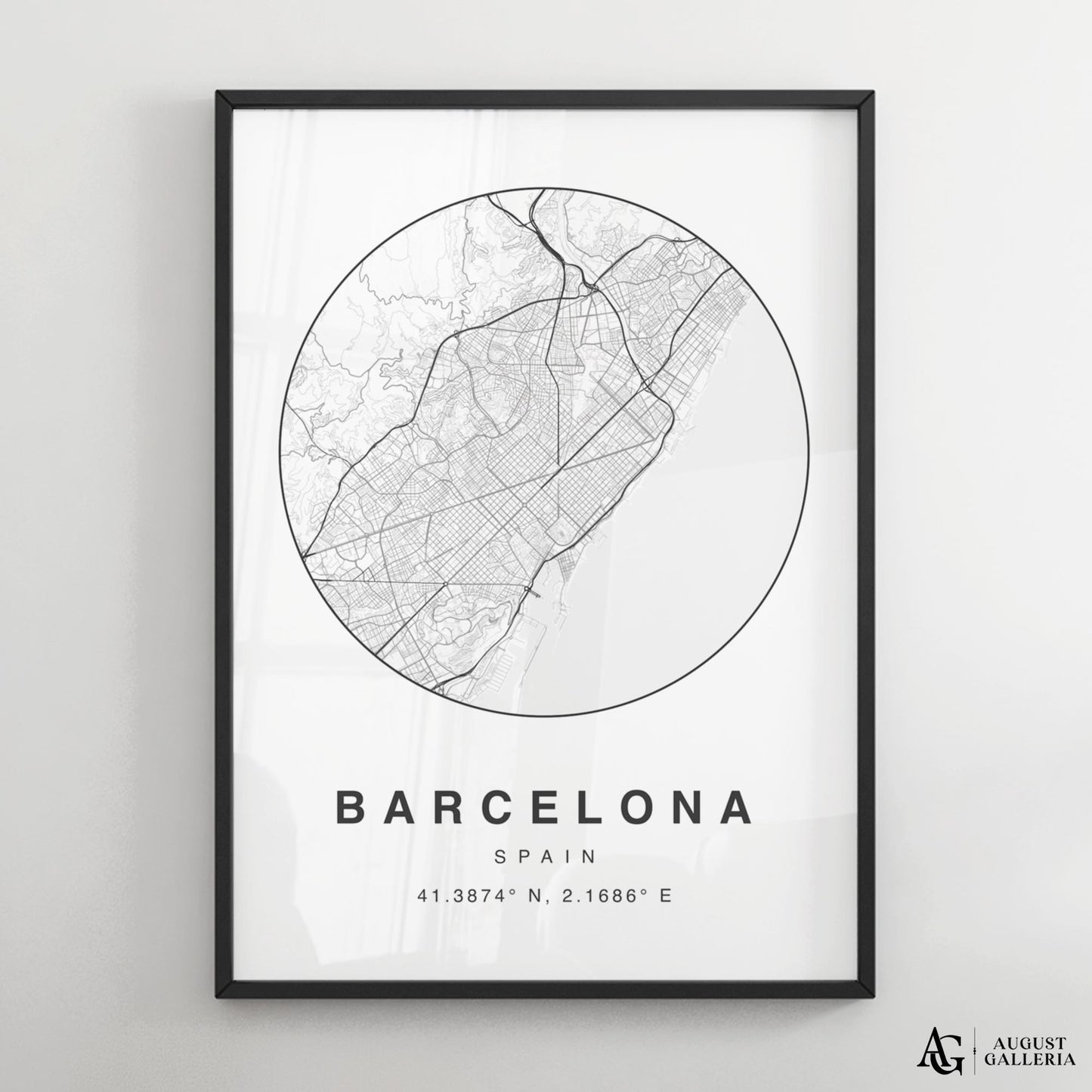Barcelona Minimalist Map