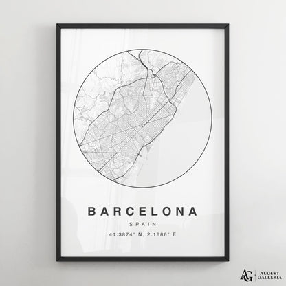 Barcelona Minimalist Map