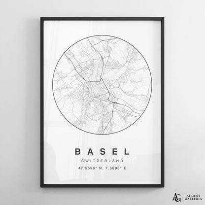 Basel Minimalist Map