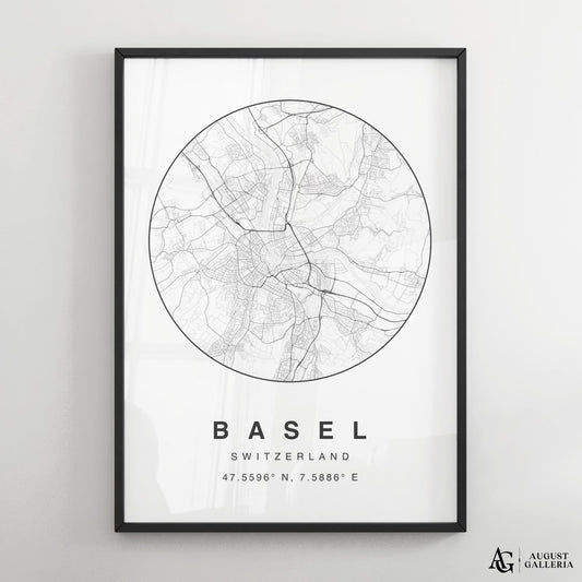 Basel Minimalist Map