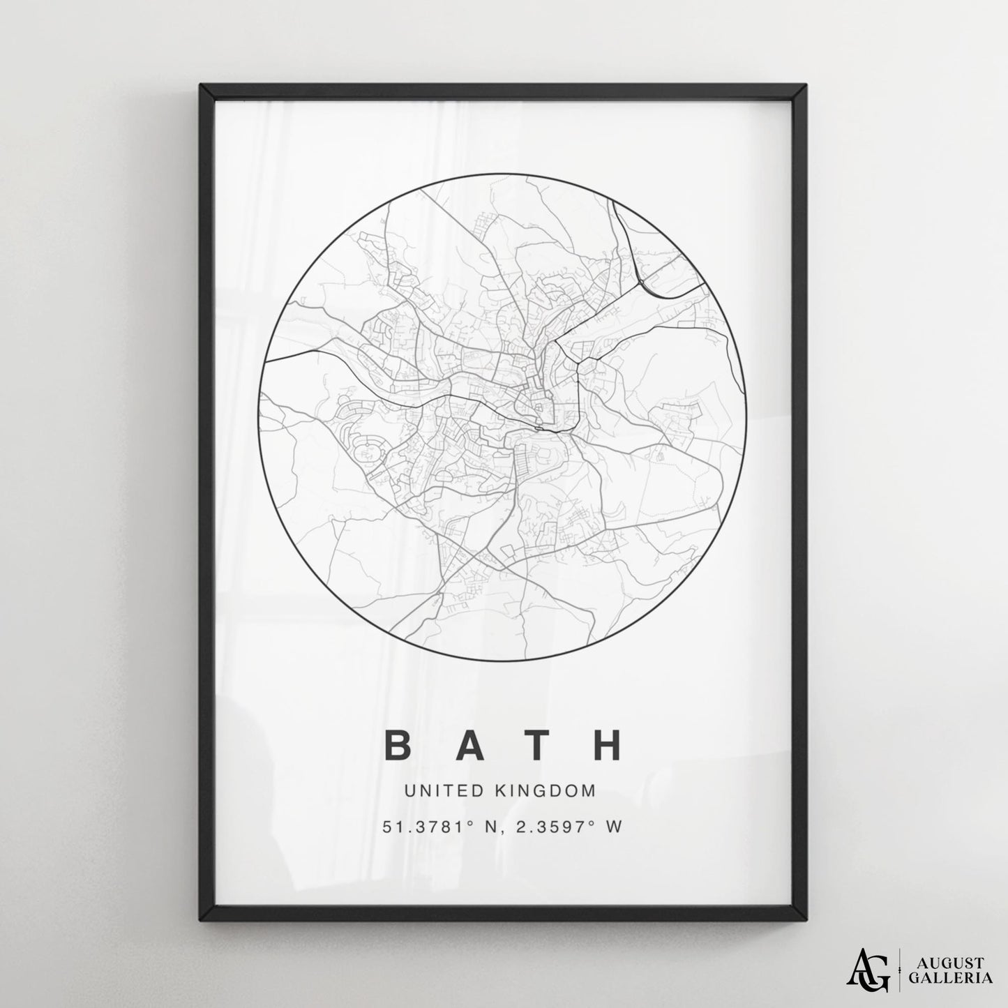 Bath Minimalist Map
