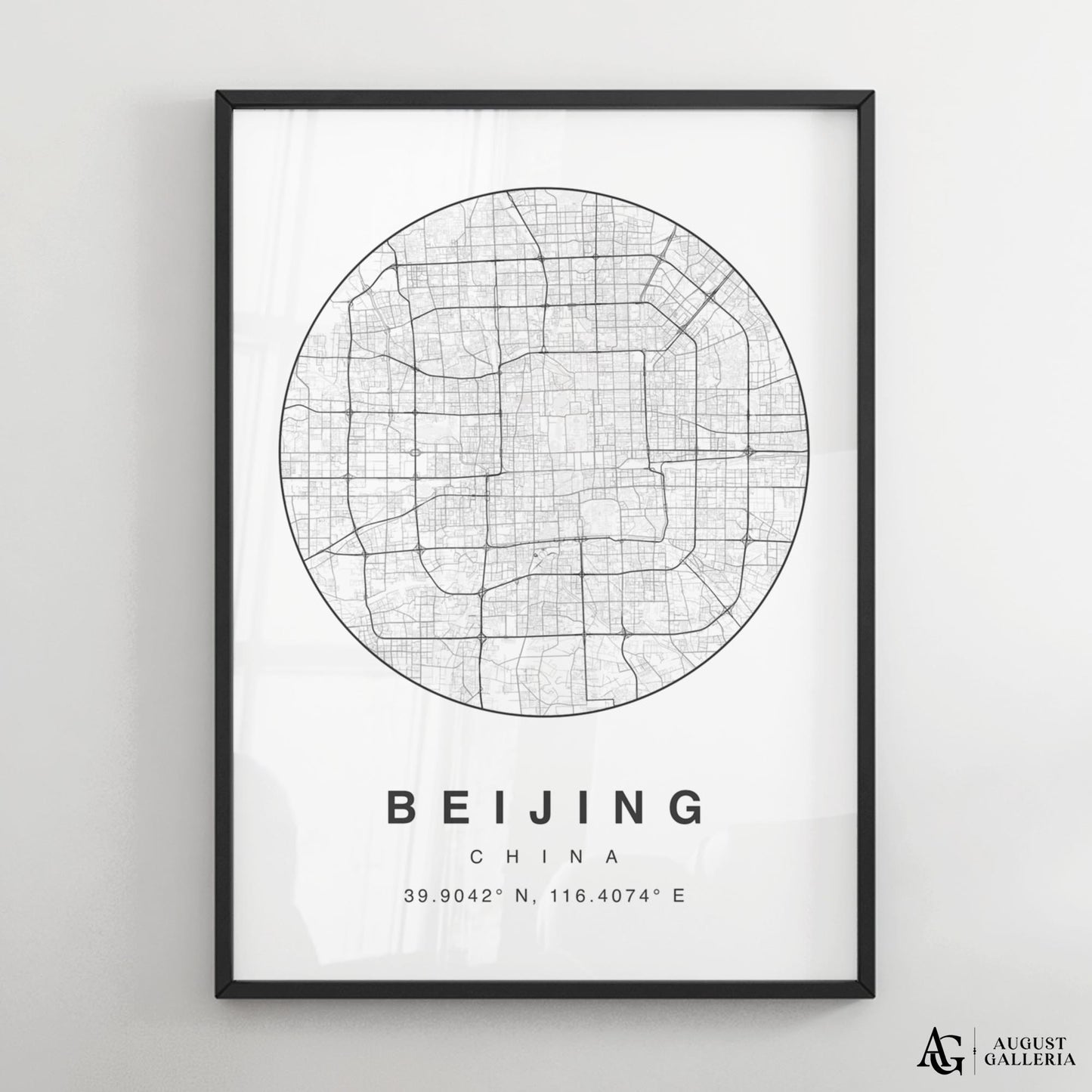 Beijing Minimalist Map