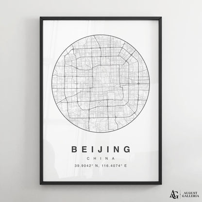 Beijing Minimalist Map