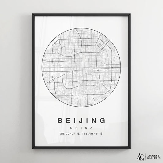 Beijing Minimalist Map