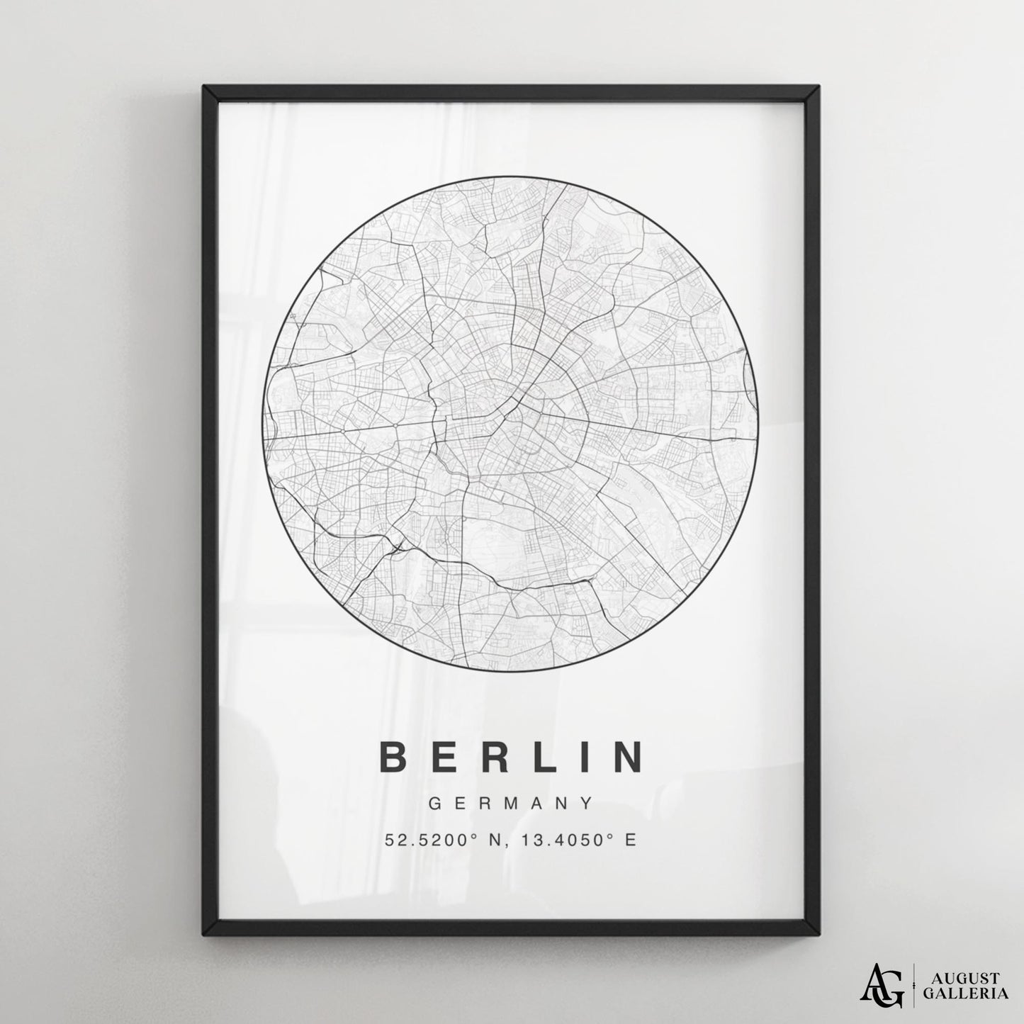 Berlin Minimalist Map