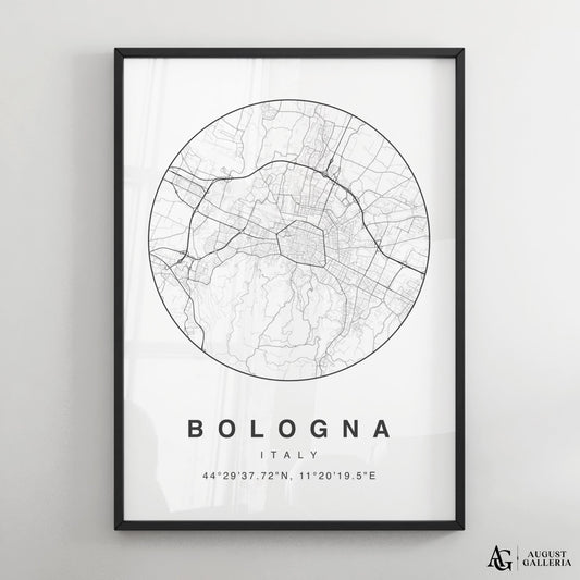 Bologna Minimalist Map
