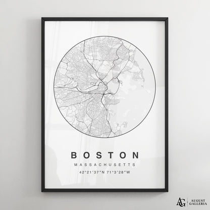 Boston Minimalist Map