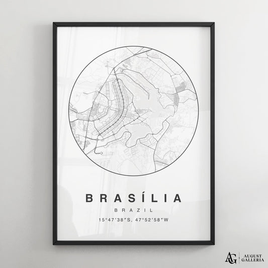 Brasilia Minimalist Map