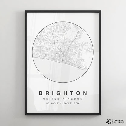 Brighton Minimalist Map