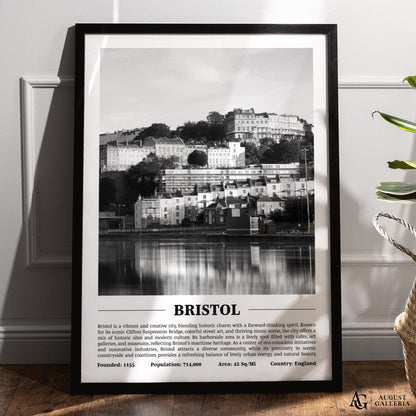 Bristol Black & White City Print