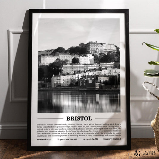 Bristol Black & White City Print