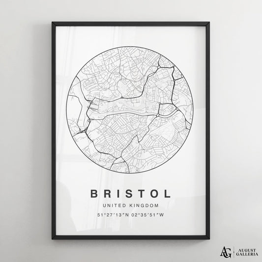 Bristol Minimalist Map